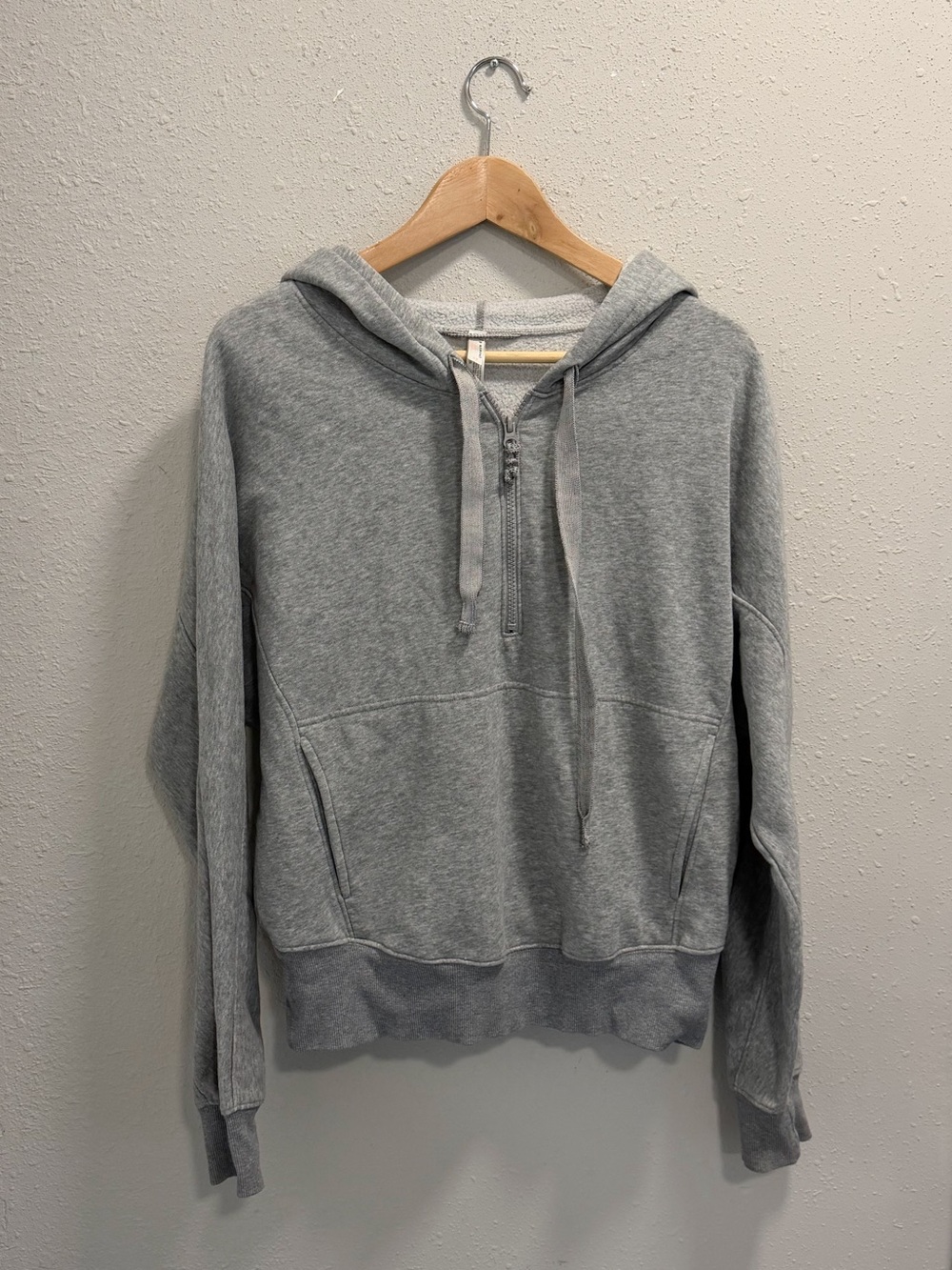 Free People Movement Small Women’s Gray Hooded quarter zip Pullover Sweater